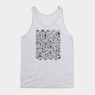 Random Symbols All Over Print Tank Top